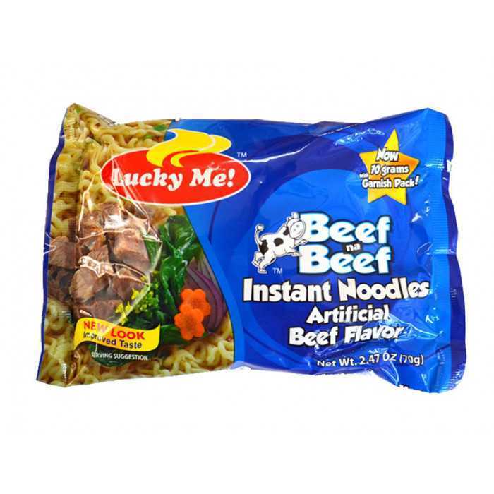 Beef na Beef Lucky Me! noodles